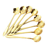 Maxbell 8 Pieces Milkshake Spoon Tableware Reusable Tea Spoon for Stirring Bar Party