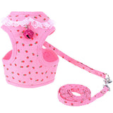 Maxbell Maxbell 1 Pc Breathable Adjustable Pet Harness Leash Set No Pull Padded Vest Pink M