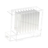 Maxbell Eyelash Extension Storage Case 8 Grids Clear for Individual Eyelash Clusters