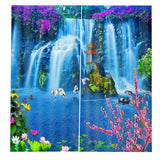 Maxbell 1 Pair Thermal Insulated Blackout Window Curtain Panel Waterfall 1 - Aladdin Shoppers
