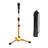 Baseball Batting Tee Adjustable Height with Bag Training Equipment Tee Stand Orange