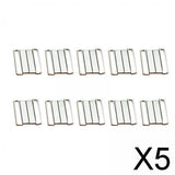 Maxbell 5x10Pcs Bra Hook Closure Bikini Clasps Closures Underwear Waist Extender Hooks