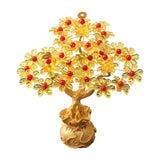 Maxbell Feng Shui Money Tree DIY Handmade Kit Artwork for Tabletop Living Room Shelf Height 16.8cm Style A
