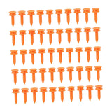 Maxbell 50 Pieces Golf Tees Exercise Durability Practicing for Adults Indoor Outdoor Orange 25mm