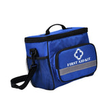 First Aid Bag Large Zippered Multiple Compartments for Travel Hiking Outdoor Blue