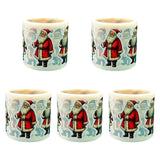 Maxbell 5 Rolls of Christmas Stickers for Gift Decoration Envelopes Notebook Bear