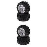 Maxbell 4Pcs Wheel Rim Tire Tyres for WLtoys A979 A979-B A979-A A979-01 RC Truck Car
