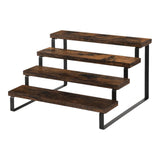 Maxbell Seasoning Rack Tiered Display Riser Stand for Kitchen Cupboard Baking Supply 4 layer