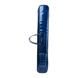 Maxbell Flute Carry Bag PU Leather Thickened with Pocket Portable Flute Carrying Bag blue
