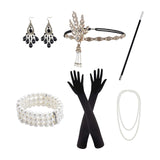 Maxbell Women 1920S Accessories Set Headband Props for Carnival Fancy Dress Style C