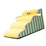 Maxbell Dog Stair with Removable Washable Cover Anti Slip Bottom Dog Climbing Ladder 4 Step