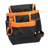 Maxbell Waist Belt Tool Storage Pouch Organizer for Carpenters Multi Purpose Durable Orange