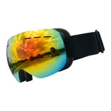 Maxbell Maxbell Magnetic Ski Goggles Windproof Glasses for Adults Black Frame  Red Lenses