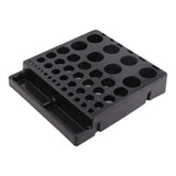 Maxbell Milling Cutter Reamer Organizer Sturdy Replacement Versatile for Woodworking 43 Hole
