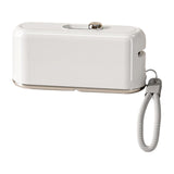 Maxbell Dental Floss Picks Dispenser Automatic No Break Refillable Floss Pick Holder White
