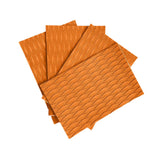 Maxbell 4Pcs Surfboard Traction Pad Non Slip EVA Sheet for Skimboard Longboard Kayak Orange
