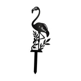 Maxbell Silhouette Yard Gift Landscape Animal Black Flamingo Decorative Garden Stake Middle