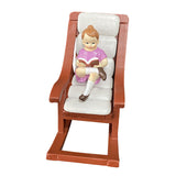 Maxbell 1:12 Mini Rocking Chair Accessories Toy for Photo Props Fairy Garden Bedroom Girl