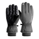 Maxbell Maxbell Winter Warm Gloves Touch Screen with Reflective Logo Anti-Slip for Outdoor Grey L SK19