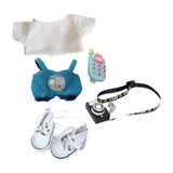 Maxbell 15cm 17cm Doll Clothes Soft Costume Accessories Decor Cute Doll Clothes Suit style C