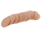 70 Pieces Blank Round Unfinished Wood Embellishments for Art DIY Crafts 36mm