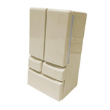 Maxbell Dollhouse Mini Refrigerator 1:12 DIY Double Door for Micro Landscape Diorama yellow