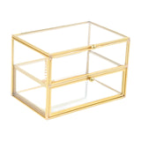 Maxbell Glass Jewelry Box Practical Decorative Box for Bedroom Living Room Bracelets