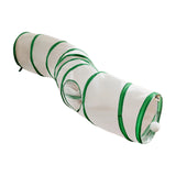 Maxbell Cat Tunnel Tube Exercise Cat Interactive Toy for Small Animals Bunny Bunny S Shaped Green