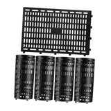 Maxbell 5Pcs Expandable Plant Cover Garden Lawn Saplings Tree Trunk Guard Protectors Black