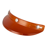 Maxbell Helmet Visor Peak Trendy Vintage Visor Peak for 3/4 Helmets Spare Parts amber