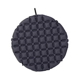 Maxbell Inflatable Seat Cushion Round Pad Foldable for Sporting Events Travel Hiking dark gray