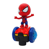 Maxbell Dancing Robot Toy Funny Universal Wheels Musical Active Doll for Babies Kids Red