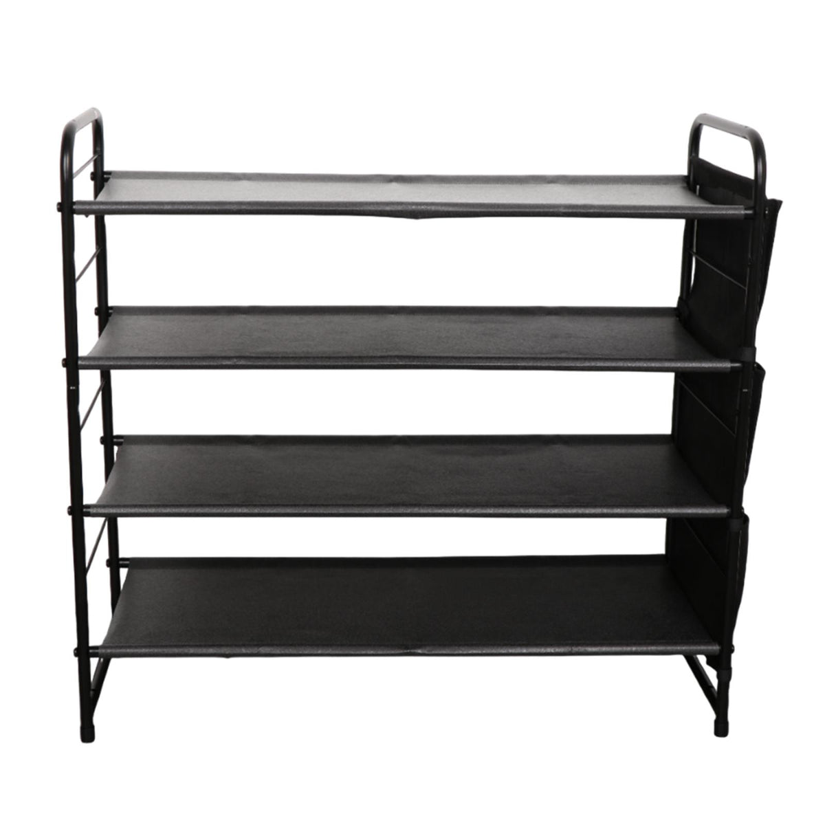 Maxbell Shoe Rack Vertical Metal Storage Organizer for Bedroom Small Space Apartment 4 Layer