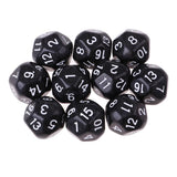 Maxbell 20pcs 16 Sided D16 14mm Acrylic Opaque Dices for Role Playing Game RPG Dice