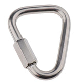 Maxbell Maxbell Outdoor Triangle Stainless Steel Carabiner Camping Keychain Quick Link 10mm