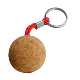 Maxbell 2Pcs 3.5cm Single Ball Cork Keyring Buoyant Key Ring Marine Sail Boat Float
