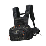 Maxbell Men Outdoor Chest Bag Zipper Organizer Chest Pack for Running Hiking Workout Style E