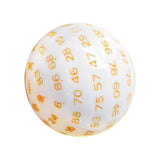 Maxbell 100 Sided Dice Acrylic Compact Large D100 Dice for Board Game Table Game Yellow