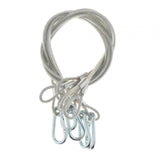 Maxbell Stage Light Cables Security Rope for Party Light for Moving Head Light Event Silver 33in 5pc
