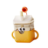 Maxbell Baby Starter Training Cup Cute Portable Water Cup for Infant to 12-18 Months Yellow