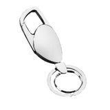 Maxbell Men Alloy Metal Keyfob Car Keyring Keychain Key Chain Ring with Box Silver - Aladdin Shoppers