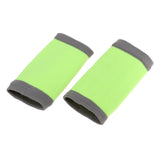 Maxbell 1 Pair Breathable Elastic Wrist Support Protector Guard Brace Gray+Green