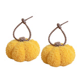 Maxbell 2x Pumpkin Keychain Lovely Pumpkin Plush Pendant for Handbag Tote Decoration