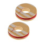 Maxbell 2x2pcs Fishing Rod Guide Ring Wrapping Line Tying Thread Fix Line Red