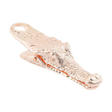 Maxbell Crocodile Shaped Paper Clip Vivid Binder Clip for Scrapbook Rose Gold