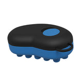 Maxbell Head Scalp Comb for Men Women Silicone Bristles Head Scrubber Black and Blue