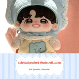 Plush Doll, 20cm Doll, Cute Dress-Up Plush Toy, Collectible Gift Doll+Croissant Set 20cm with gift