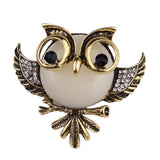 Maxbell Antique Bronze Owl Shape Metal Brooch Pin Women Jewelry Gift - Aladdin Shoppers