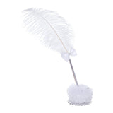 Maxbell Feather Pen White Wedding Signing Pen for School Office Artwork Party Favors