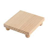 Maxbell Wooden Cosmetic Stand Sturdy Pedestal Stand for Dresser Countertop Dormitory Small Wood